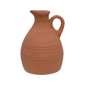 VASO DECORATIVO EM CERAMICA JARRO TERRACOTA  17cm