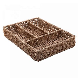 PORTA TALHERES DECORATIVO DE SISAL WOLFF 30cm