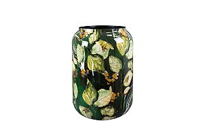 VASO DECORATIVO EM METAL LINHA LAMMIE BEE GREEN 42cm