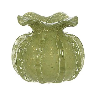 VASO DECORATIVO VIDRO MURANO VERDE MENTA 10,5cm