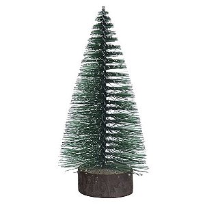 ARVORE NATAL DECOR C/FLOCKED (VERDE) 14cm