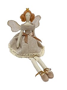 Boneca Anjo Angel Rosa 30cm