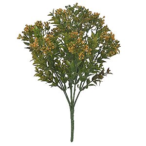 FOLHAGEM GRASS FRUTINHA PLASTICO X28 (AMARELO) 32cm