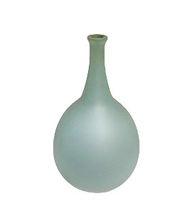 VASO LISO BOJUDO VERDE EM CERAMICA 25,5cm