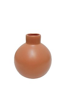 VASO TERRACOTA LISO GEOMETRICO 14CM