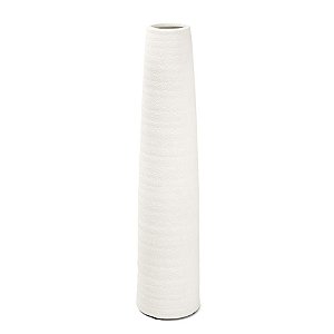 VASO EM CERAMICA BRANCO MART 49CM