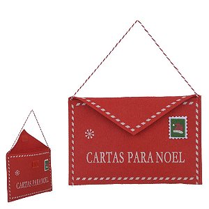 ENVELOPE PARA CARTINHA DO PAPAI NOEL P/ NATAL CARTAS DO NOEL VERMELHO BRANCO 20X13cm