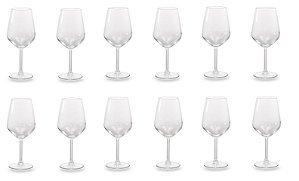 Jg 12 Taças Vinho e Agua Allegra Vidro 490ml Pasabahce Wilko