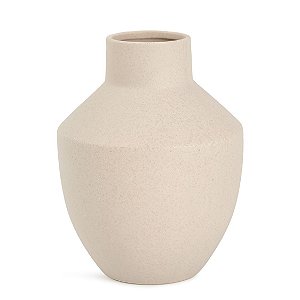 VASO EM CERAMICA BEGE MART 27,5cm