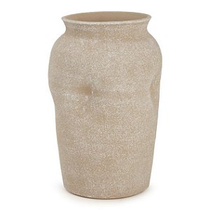 VASO DECORATIVO CERAMICA EM TERRACOTA BEGE MART 29,5CM