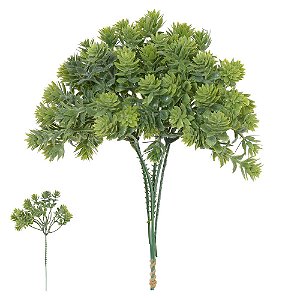 FOLHAGEM DECORATIVA GRASS X15 C/POWDER VERDE 20cm