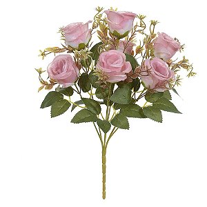 BUQUE DE FLOR ROSA X7 ROSA OUTONO 31cm