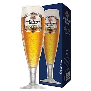 Taça de Cristal Cerveja Weltenburger Anno 1050 Coleção 390ml