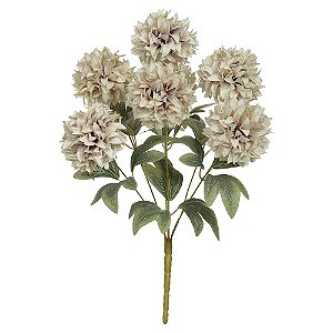 BUQUE DE FLORES CRISANTEMO X7 OFF WHITE 42cm