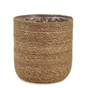 CACHEPOT EM FIBRA NATURAL MART 24CM