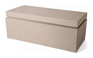 CAIXA EM METAL OFF WHITE MART 25cm