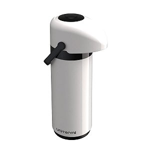 GARRAFA TERMICA DE PRESSAO VERONA 1,0L BRANCA - UNITERMI