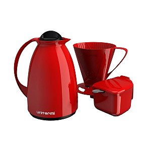 KIT CAFE PRATICO GARRAFA FILTRO AÇUCAREIRO VM 650ML UNITERMI