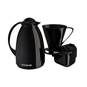 KIT CAFE PRATICO GARRAFA FILTRO AÇUCAREIRO PT 650ML UNITERMI