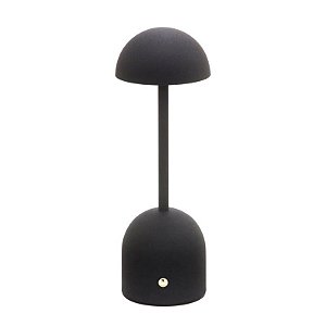 LUMINARIA DE MESA LED EM METAL PRETO - 29cm