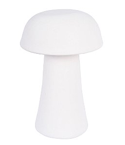 ESCULTURA COGUMELO SLIM EM CERAMICA G OFF WHITE - 23CM