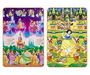 TAPETE RECREIO DUPLA FACE PRINCESAS DISNEY 120x180cm JOLITEX