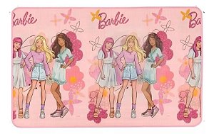 TAPETE DUPLA FACE RECREIO MATTEL BARBIE FLORES JOLITEX