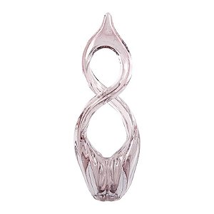 ESCULTURA DECORATIVA DE VIDRO AMETISTA VENEZA - 40cm