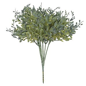 FOLHAGEM PICK DECORATIVO PLASTICO X9 VERDE 25cm