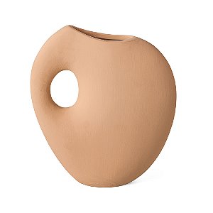 VASO EM CERAMICA BEGE MART 27CM