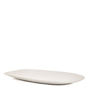 BANDEJA EM CERAMICA OFF WHITE MART 46,5cm