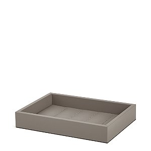 BANDEJA EM MDF COM REVESTIMENTO SINTETICO CINZA MART 24,5CM