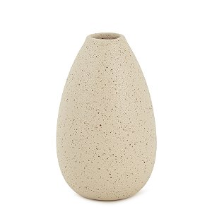 MINIVASO EM CERAMICA BEGE MART 12CM