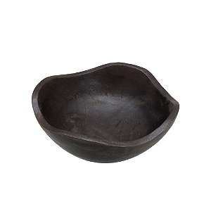 CENTRO DE MESA DECORATIVO EM MADEIRA NA COR MARROM 7x19,5cm