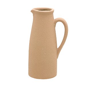 VASO JARRO DECORATIVO EM CERAMICA NA COR MARROM 28CM