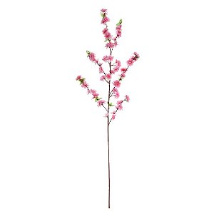 HASTE FLOR CEREJEIRA ROSA DECORATIVA  1,17m