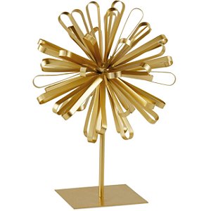 ESCULTURA EM METAL DOURADO MART - 28,5CM