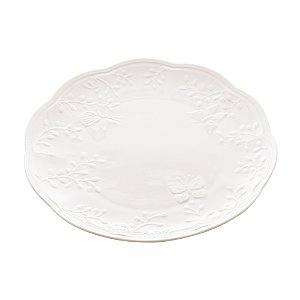 PRATO SOBREMESA DE PORCELANA NEW BONE BUTTERFLY 19CM - LYOR