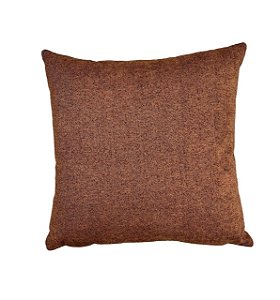 Almofada Quadrada Chenile Terra Cota 50x50cm Premium