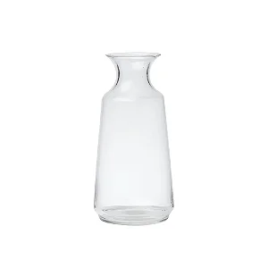 VASO DECORATIVO EM VIDRO TRANSPARENTE - 25cm