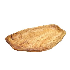 CENTRO DE MESA DECORATIVO EM MADEIRA MARROM 4,5X41,5CM