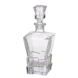 GARRAFA PARA SERVIR Q WHISKY EM VIDRO TRANSPARENTE 500ML