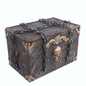 BAU DECOR ACORRENTADO LUZ SOM MOVIMENTO 30x46CM - HOLLOWEEN