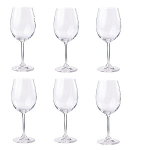 CJ 06 TACAS VINHO BOHEMIA GASTRO CRISTAL DE TITANIO 450 ML