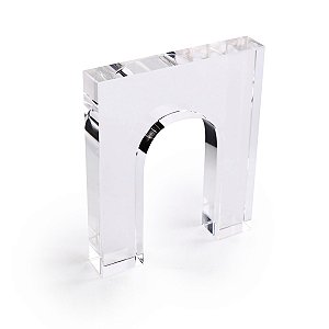 ESCULTURA ARCO DECORATIVO CRISTAL INCOLOR 3X15X17,5CM