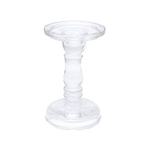 CASTICAL DECORATIVO EM VIDRO TRANPARENTE 15CM