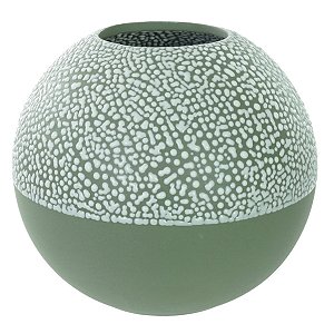 VASO DECOR CERAMICA VERDE 12CMX13CM FLORARTE