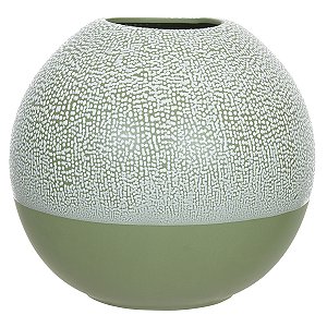 VASO DECOR CERAMICA VERDE 20CMX22CM FLORARTE