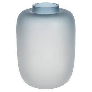 VASO DECORATIVO VIDRO AZUL 29CMX21CM FLORARTE