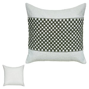 ALMOFADA ALGODAO VERDE 50X50cm FLORARTE